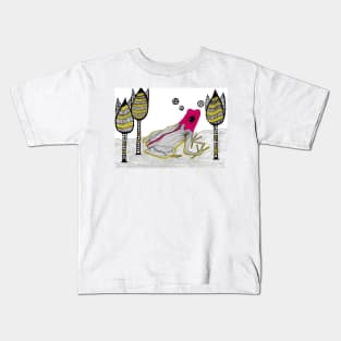 pink frog Kids T-Shirt